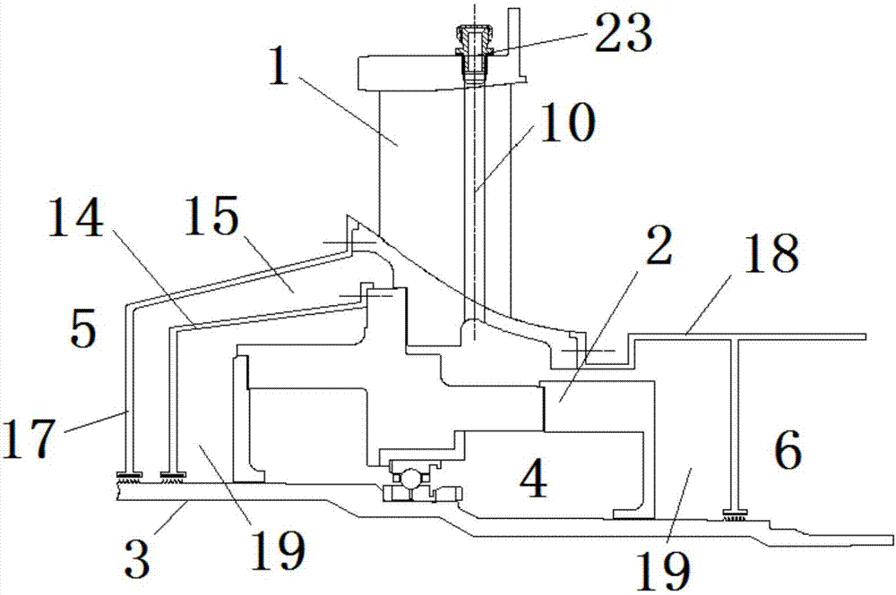 Bearing cavity sealing system for aero-engine high pressure ratio fan test piece