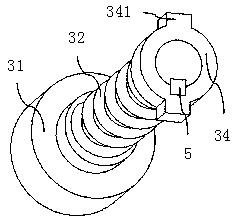 High pressure valve opening and closing device and high pressure valve