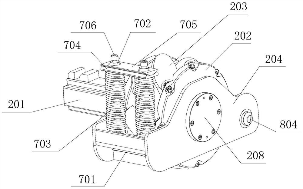 A fork-type omnidirectional heavy-duty truck