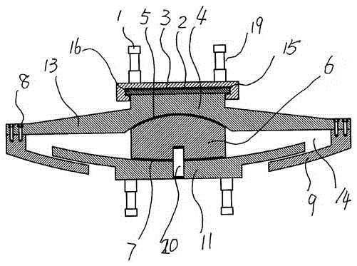 A tension-compression anti-drop beam shock-absorbing support