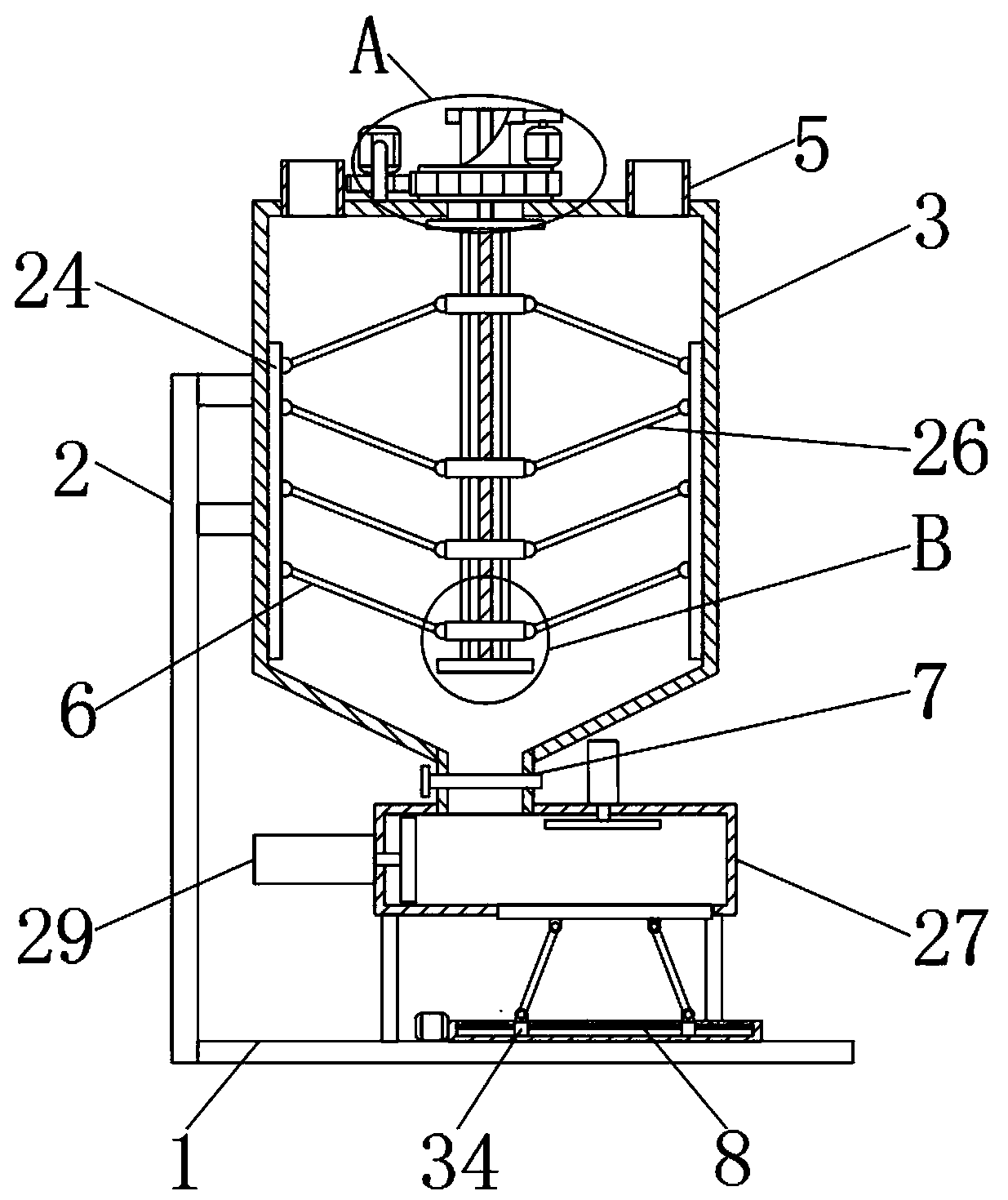 Preparation device and method of ginseng oyster okra tabletting candies