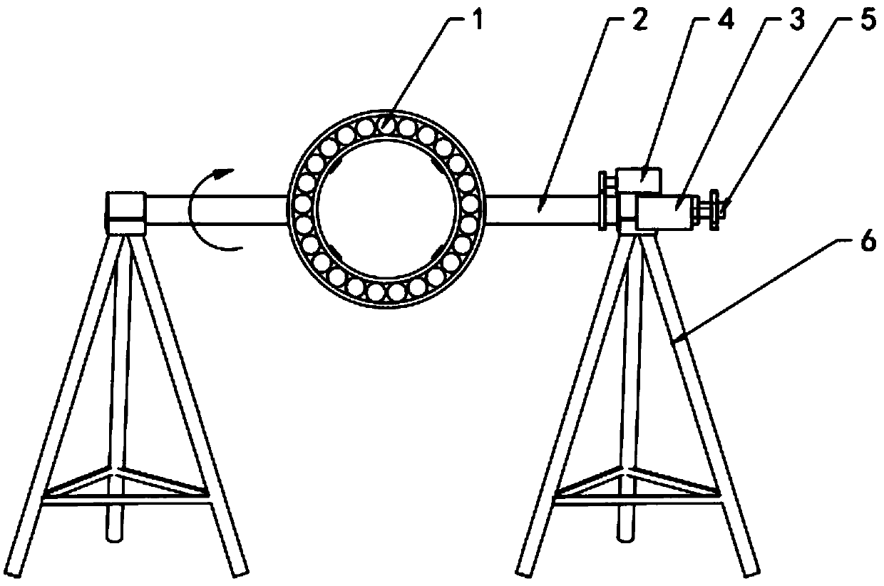 Auxiliary training device for turning action in air