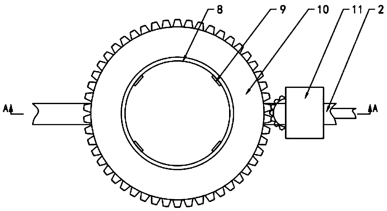 Auxiliary training device for turning action in air