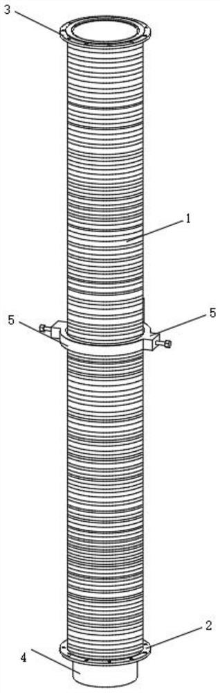 Easy-to-assemble-and-disassemble discharging pipe of 3D printer