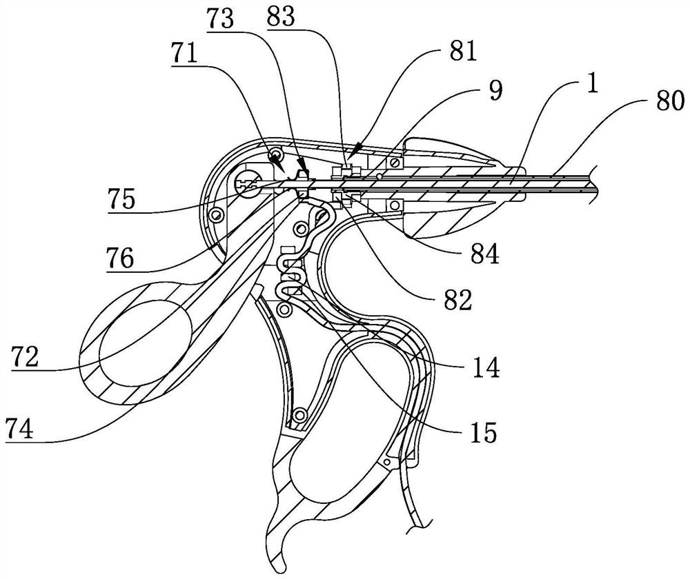 Electrocoagulation forceps with double-electrode wire connection