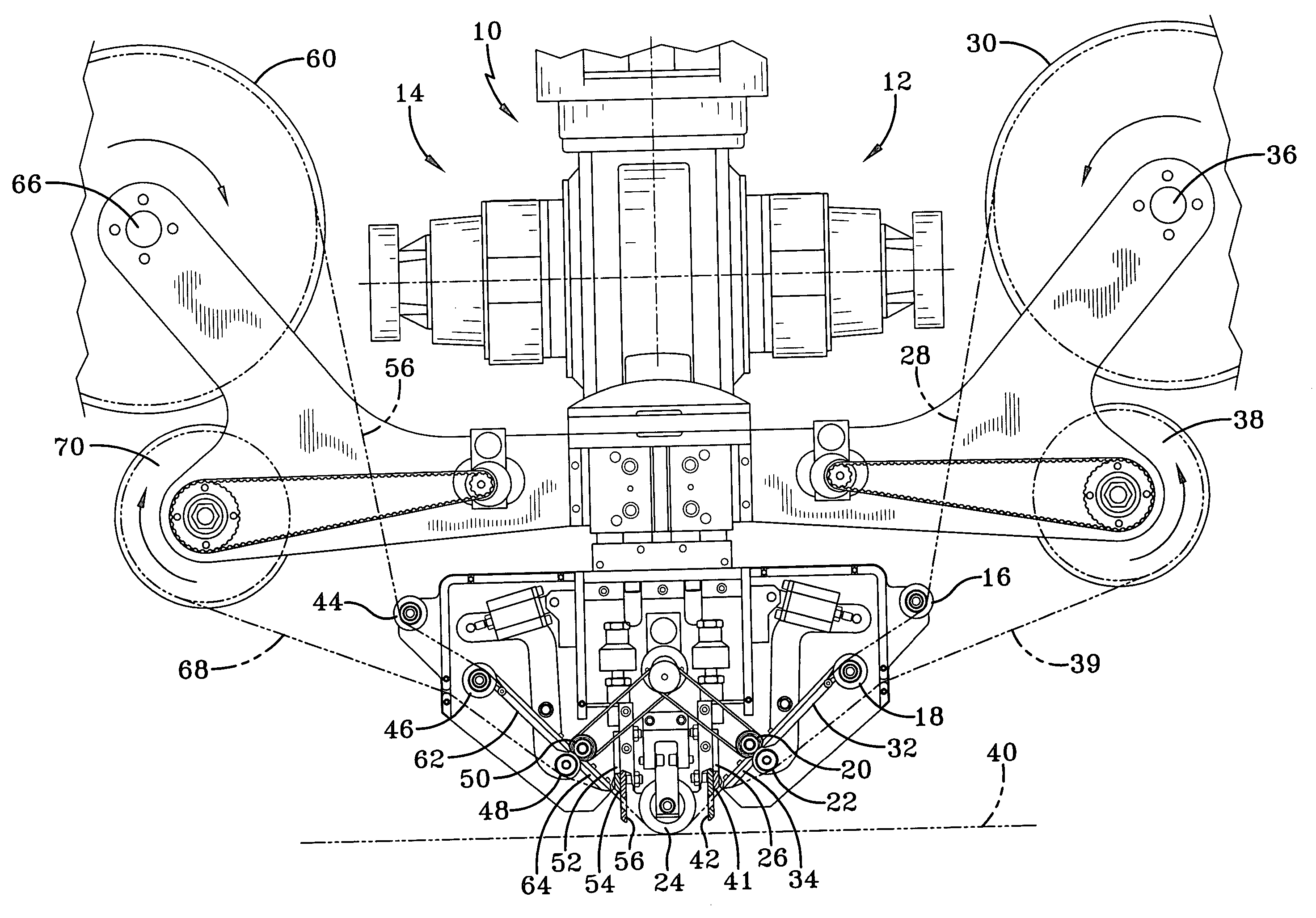 Multiple tape laying apparatus and method