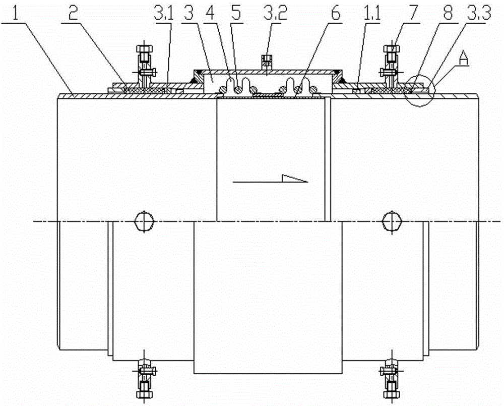 Duplex pipeline compensator