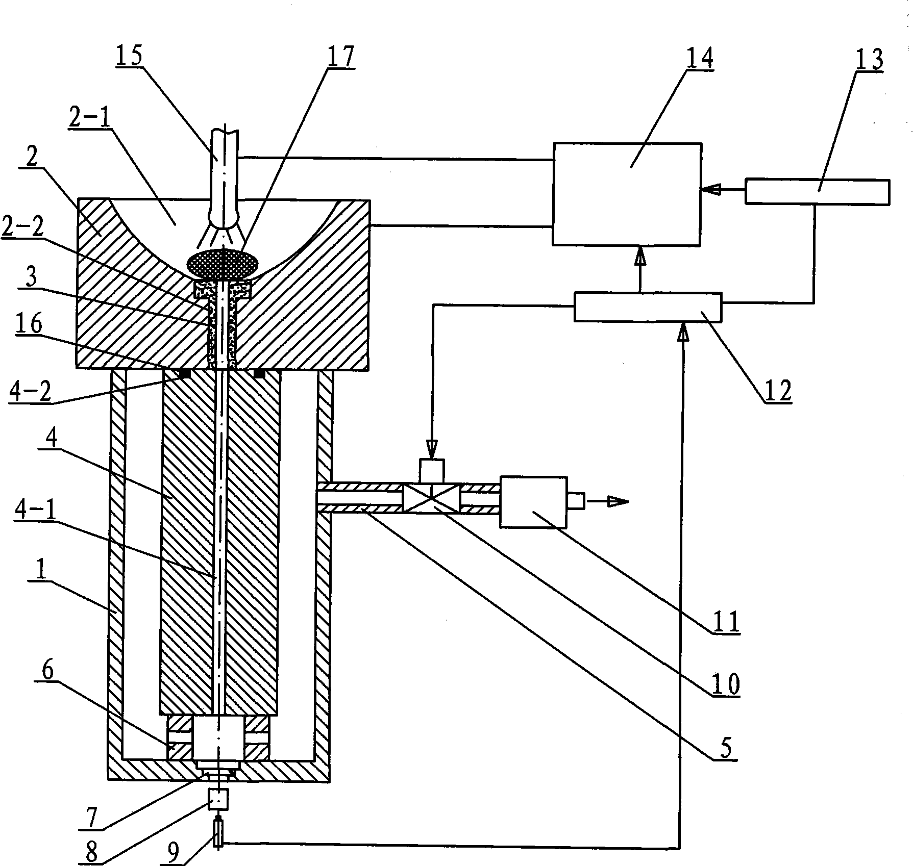 Device and method for shaping amorphous alloy thin-wall slim pipe