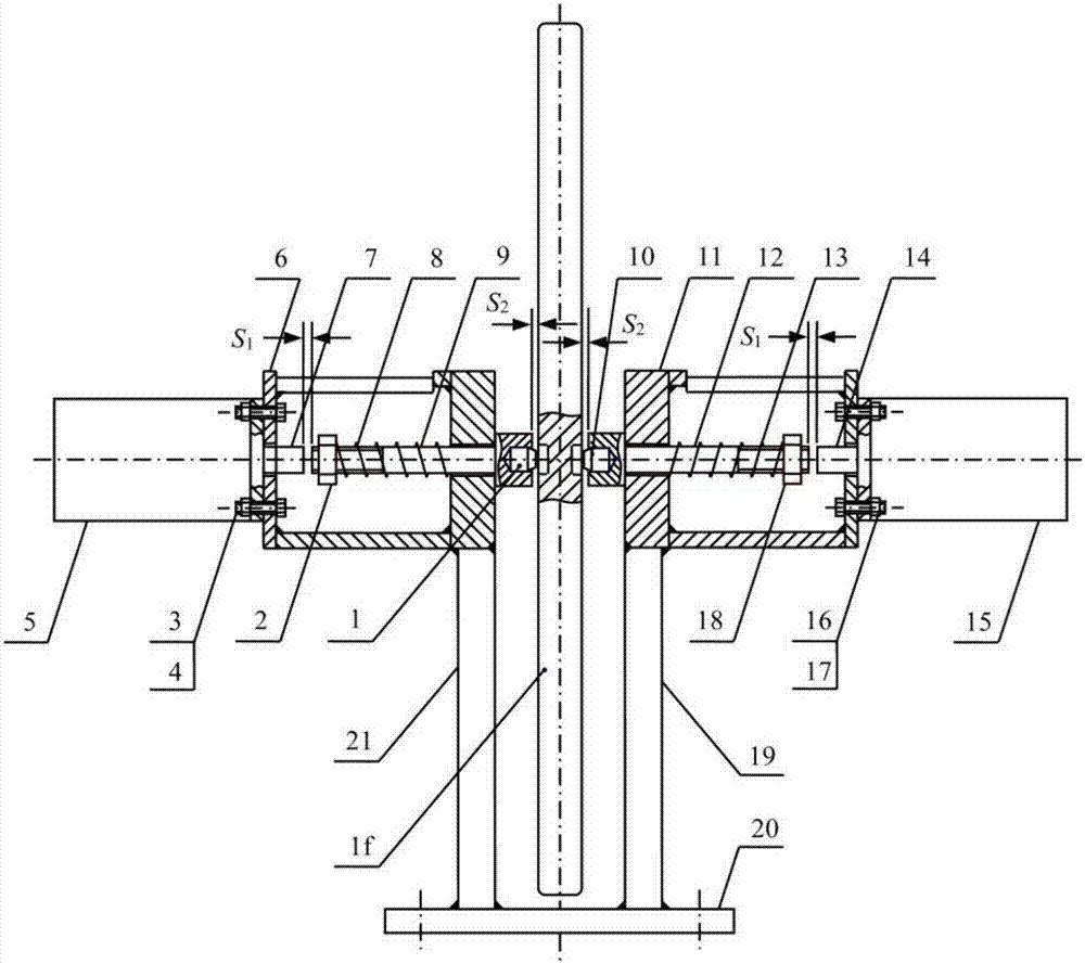 A dual-position positioning device for the main shaft of a diamond-shaped metal mesh knitting machine