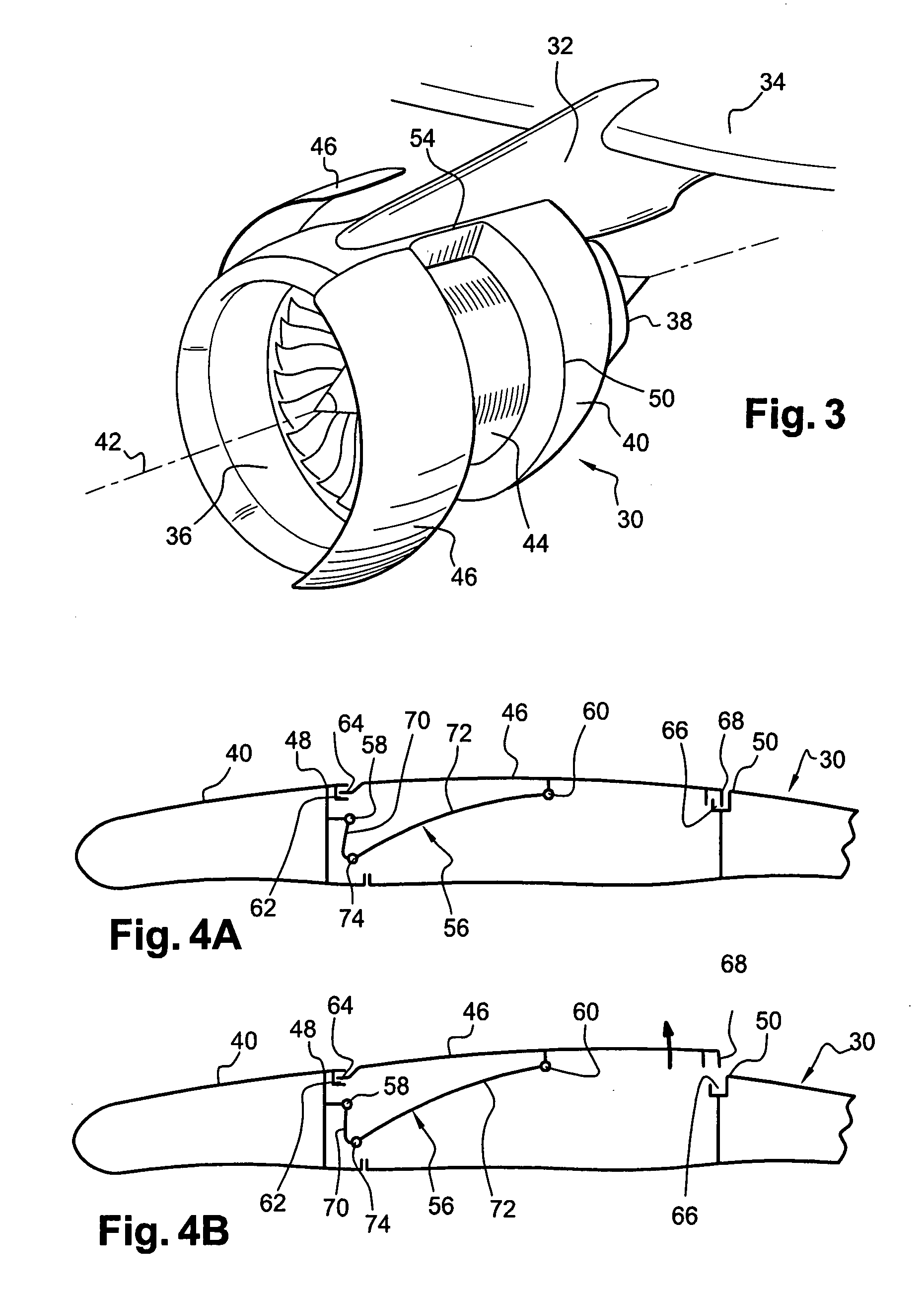 Device for articulating a door of a nacelle of an aircraft and nacelle provided with said articulation device