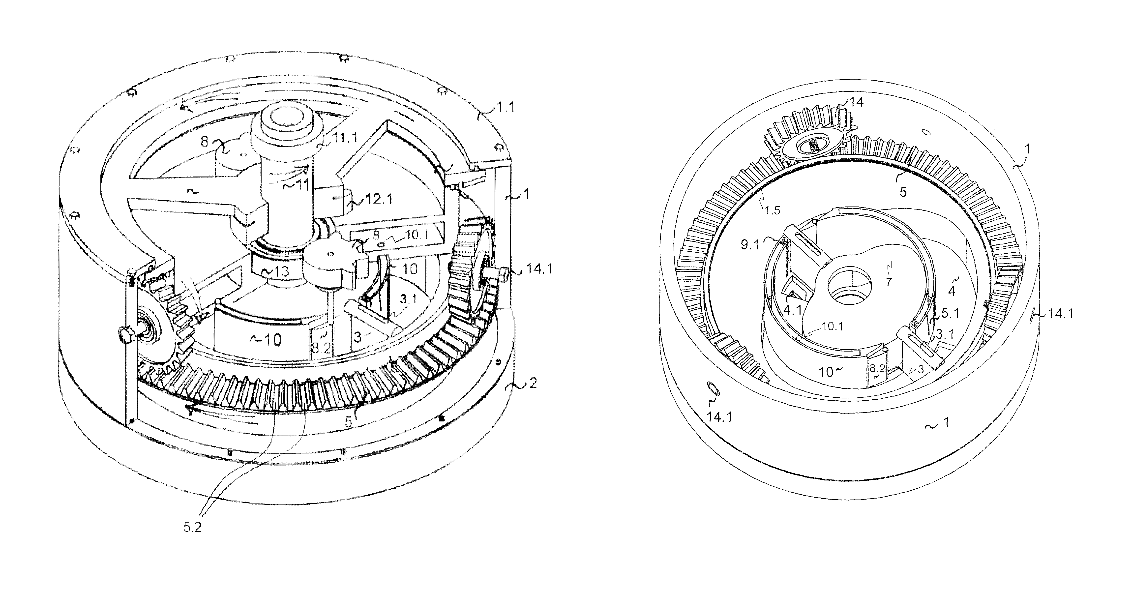 Rotating internal combustion engine