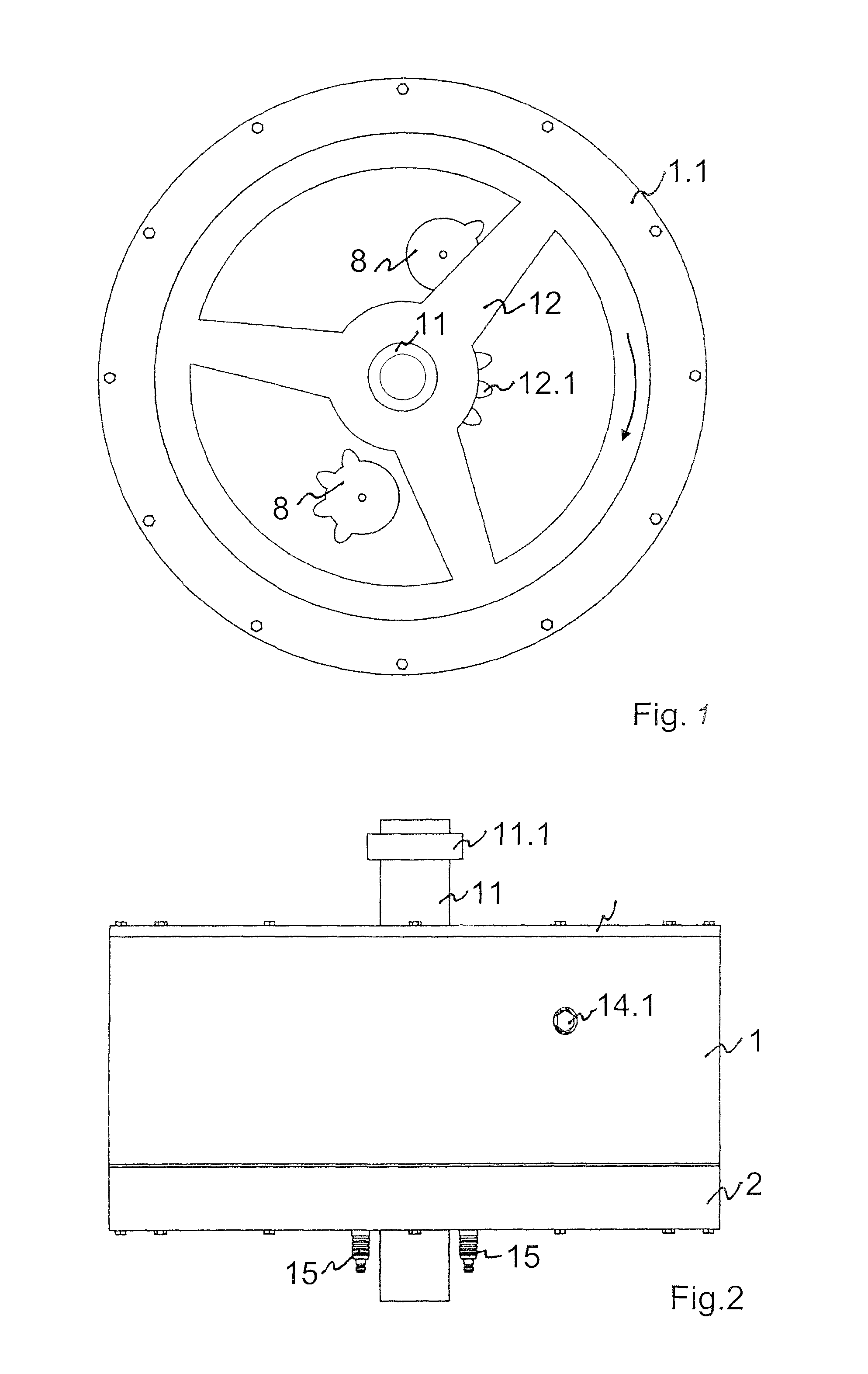 Rotating internal combustion engine