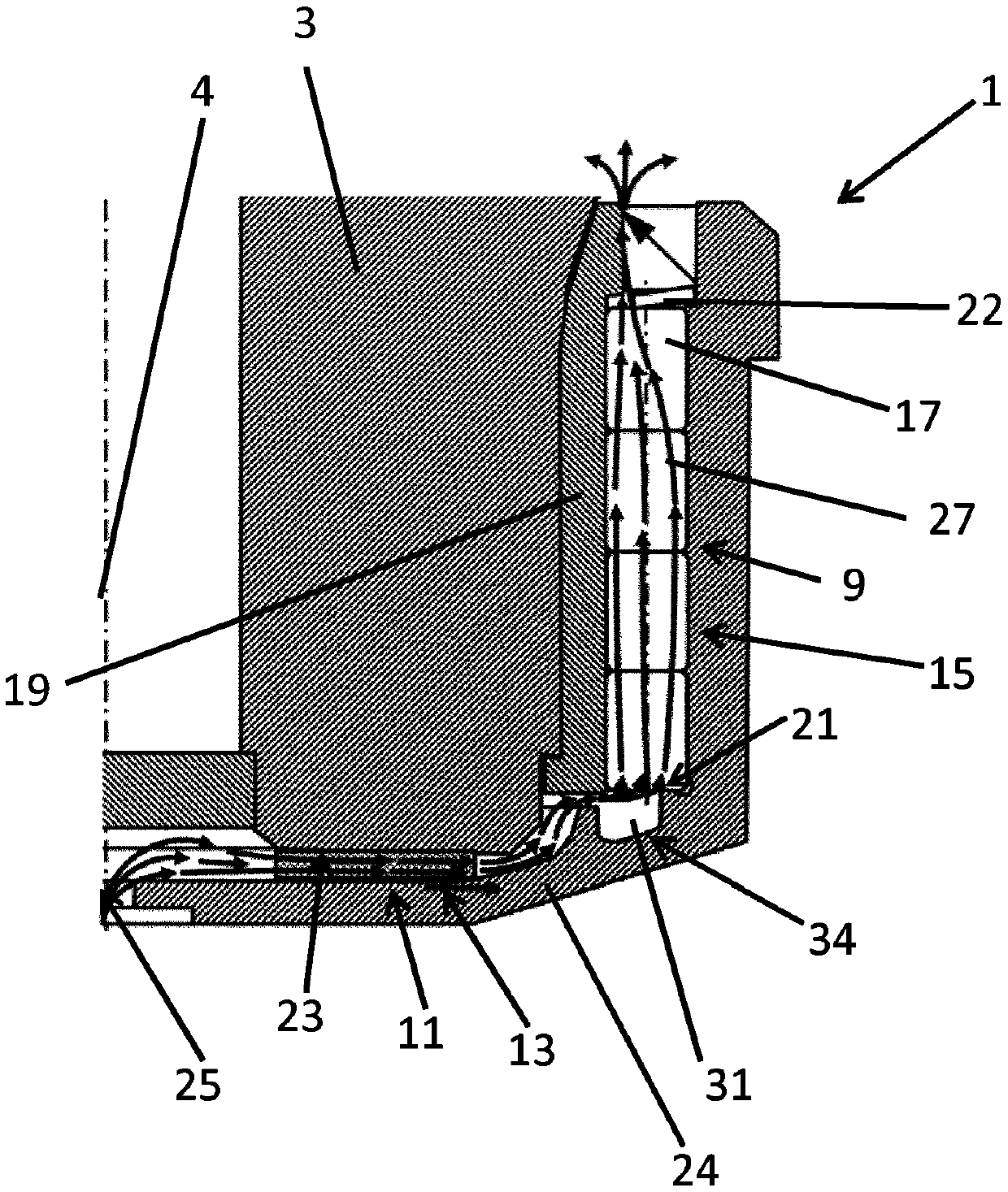 Joint arrangement for an articulated shaft