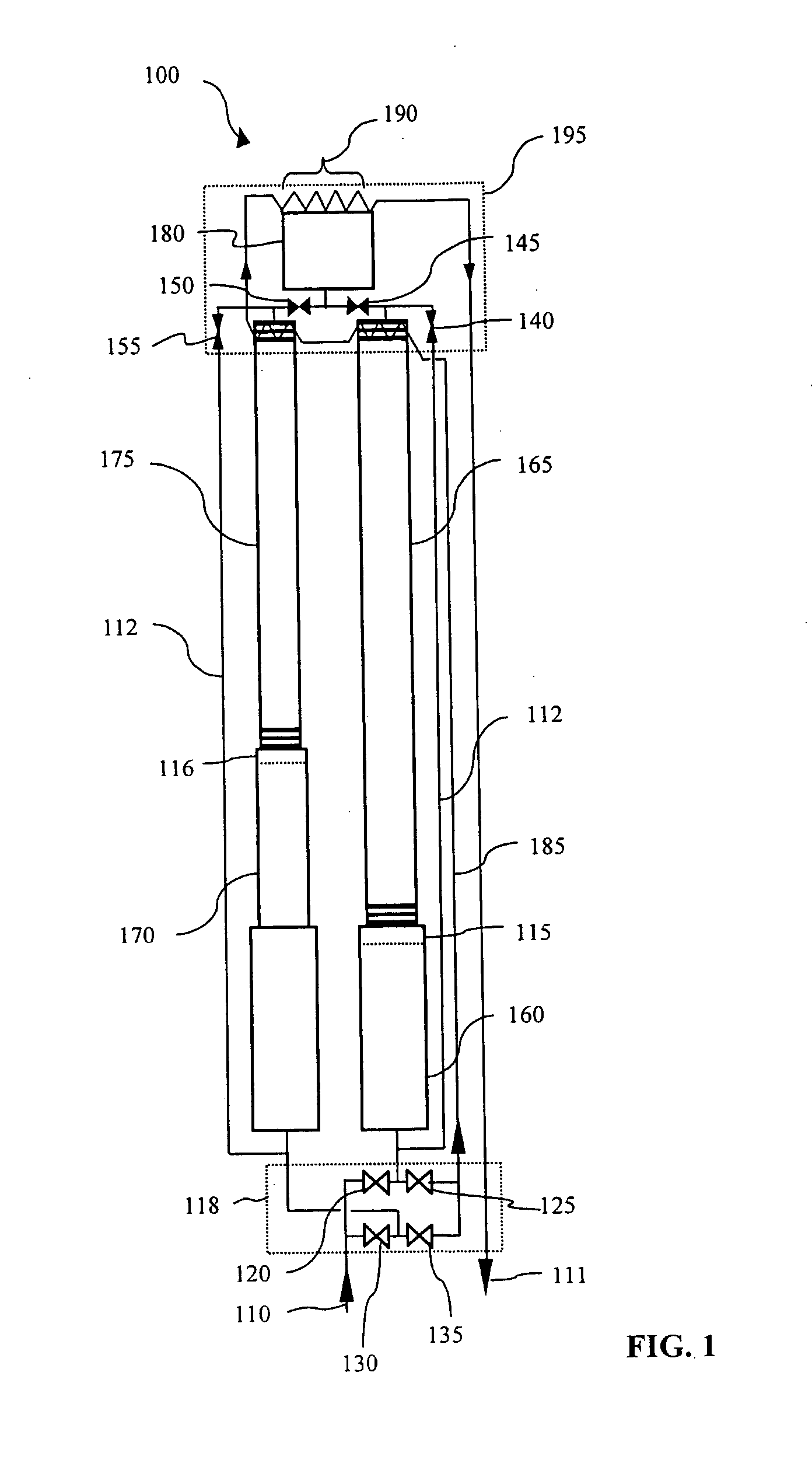 Cryopump with two-stage pulse tube refrigerator