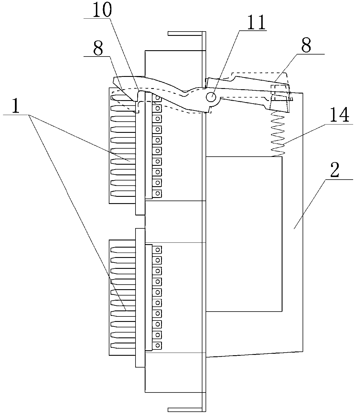 Quickly-installed training panel and electrician training cabinet using same