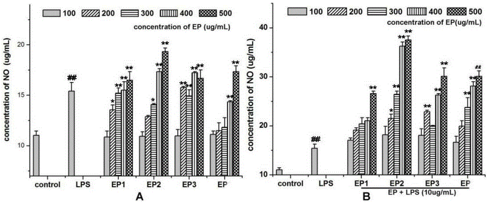 Preparation method and application of Enteromorpha prolifera polysaccharide with immunity enhancing function