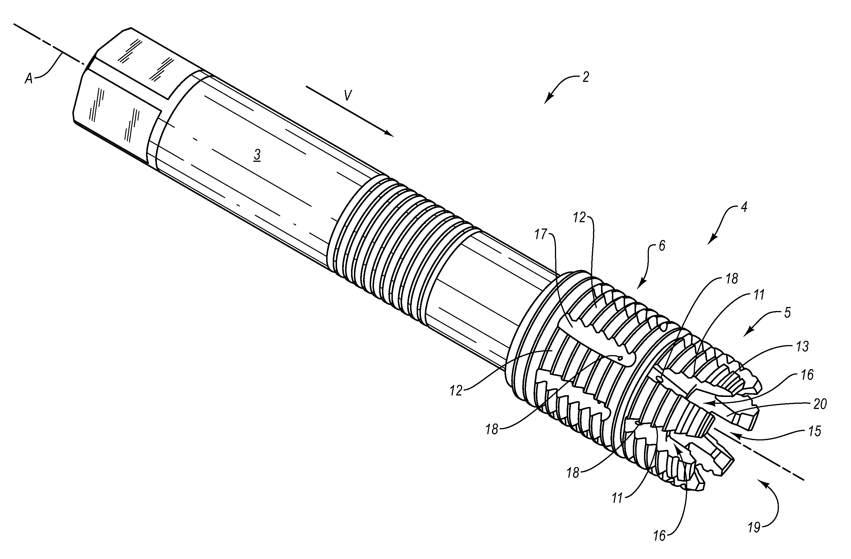 Combination tool with front-face recess
