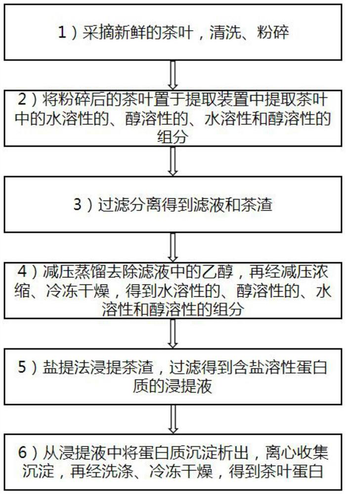 Method for extracting active ingredients in tea leaves