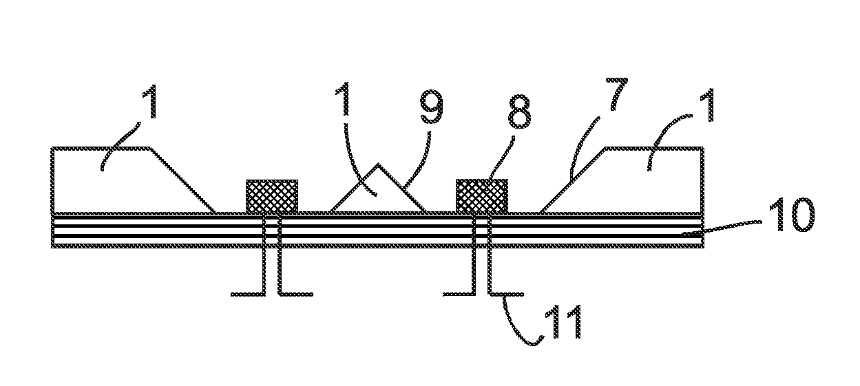 Silicon Deflector on a Silicon Submount For Light Emitting Diodes