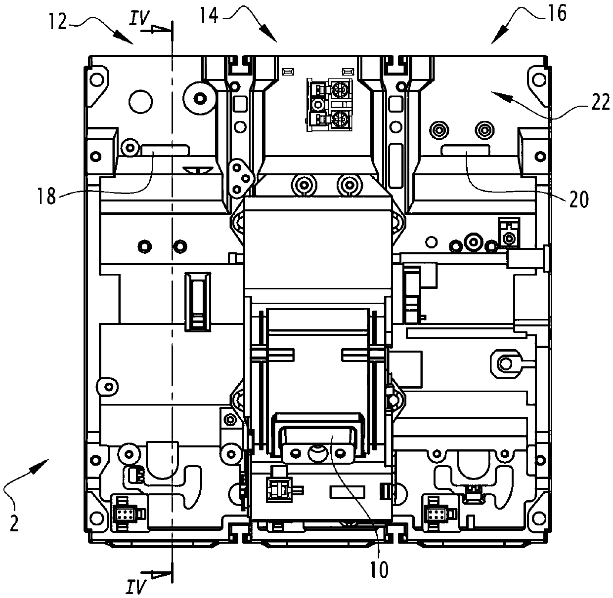 Multi-pole low-voltage power circuit breaker