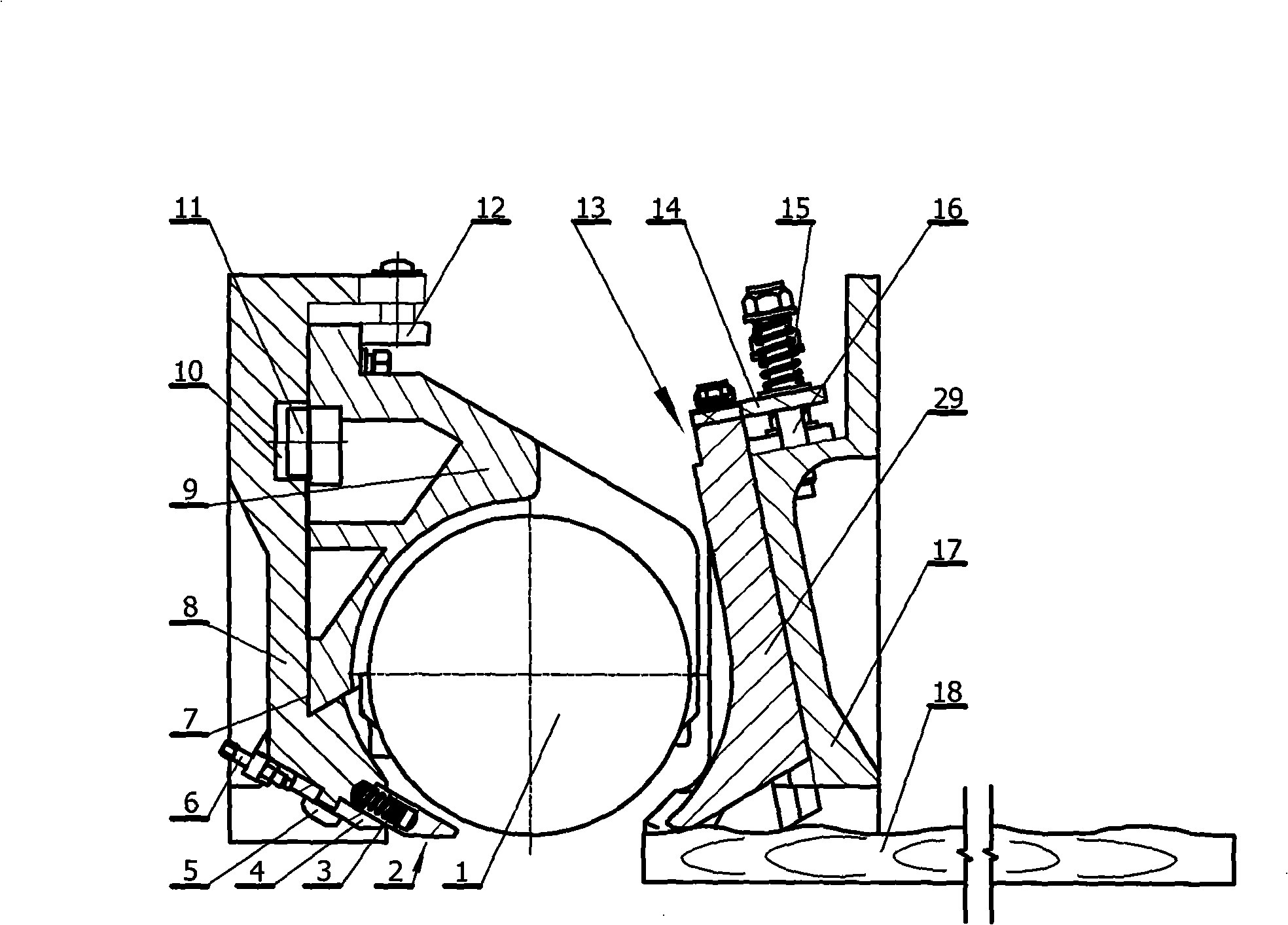 Folding type milling foot pressing apparatus of double surfacer