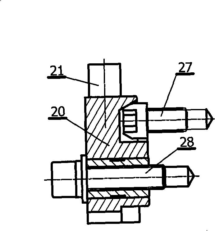 Folding type milling foot pressing apparatus of double surfacer