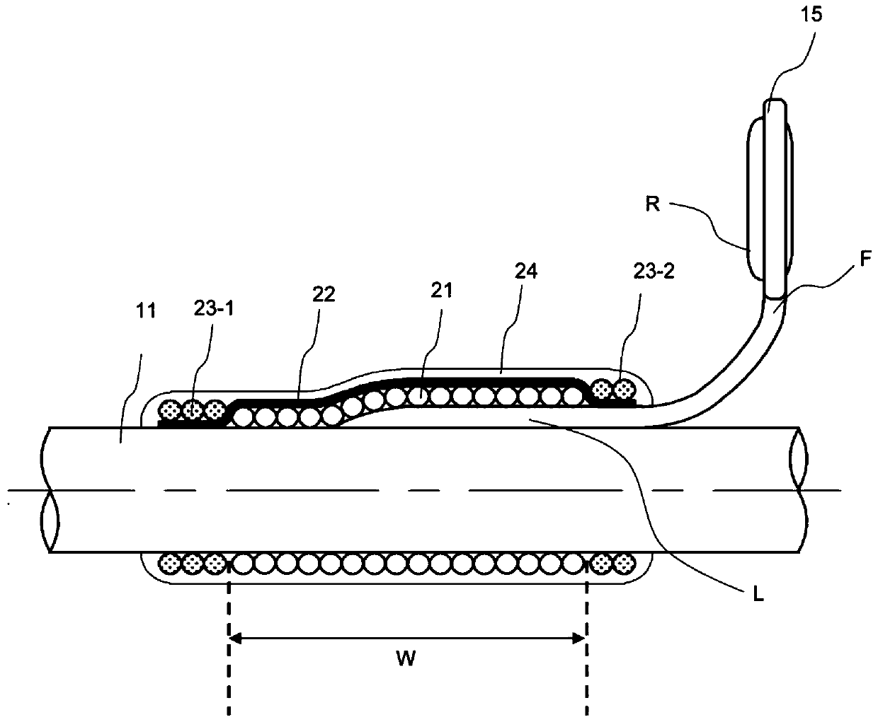 Mounting structure and method of parts for fishing rod, fishing rod having same mounting structure