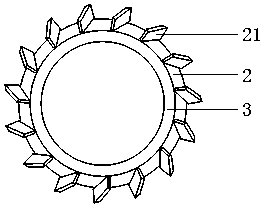 Wind power generation pile and wind power generator