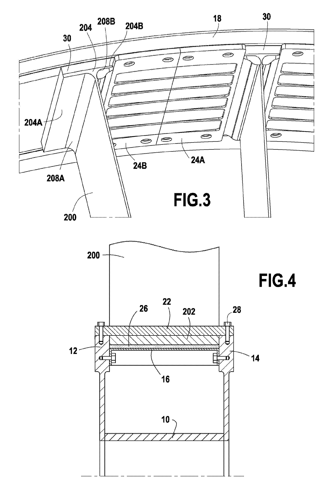 Intermediate casing guide vane wheel