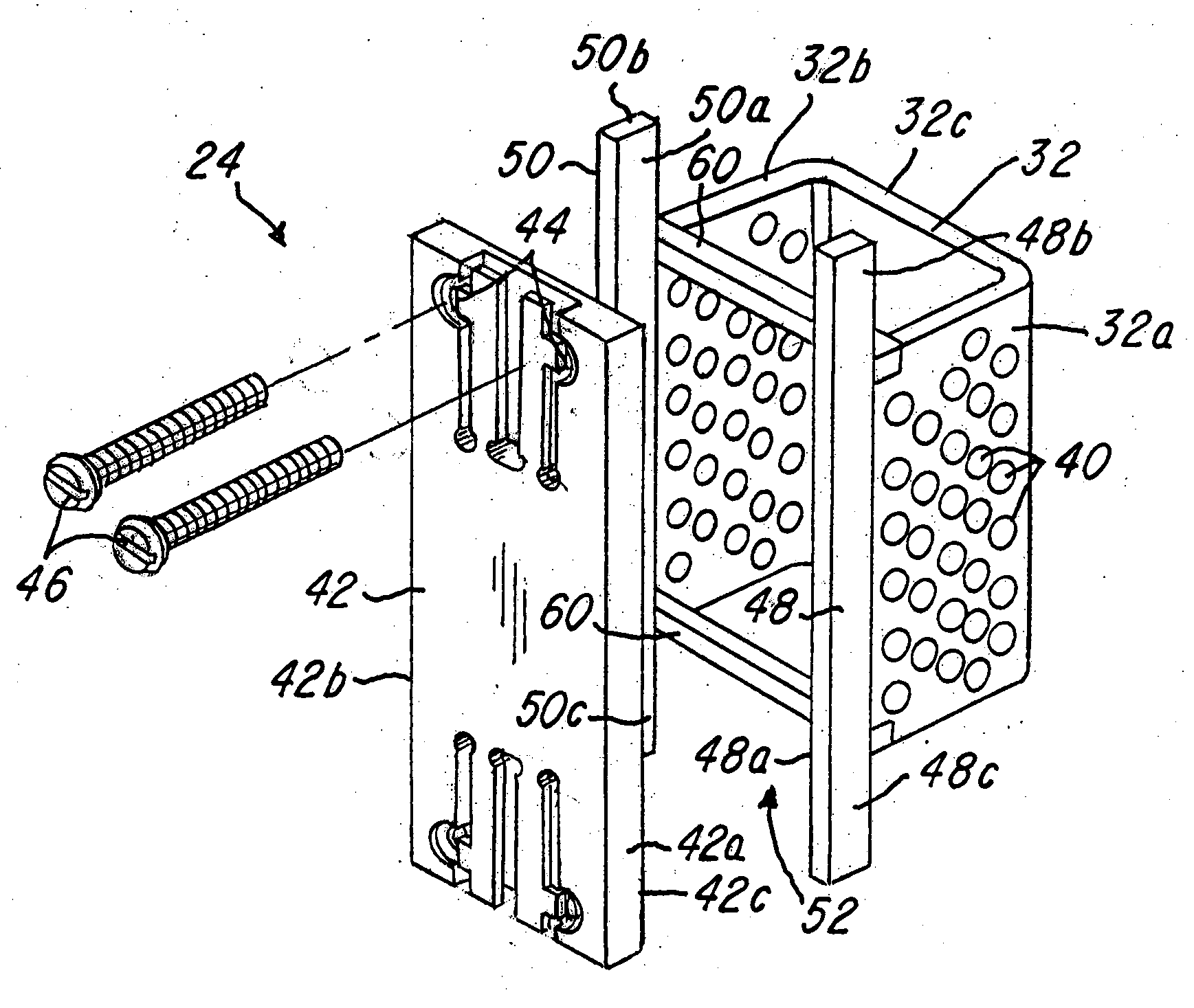 Spinal fusion system utilizing an implant plate having at least one integral lock