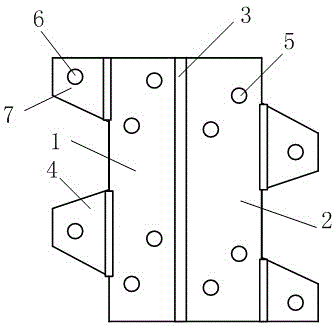 Material combination device for wood frame house