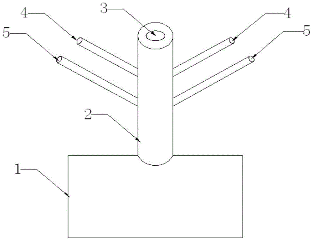 A nozzle device for ozone flue gas mixing system