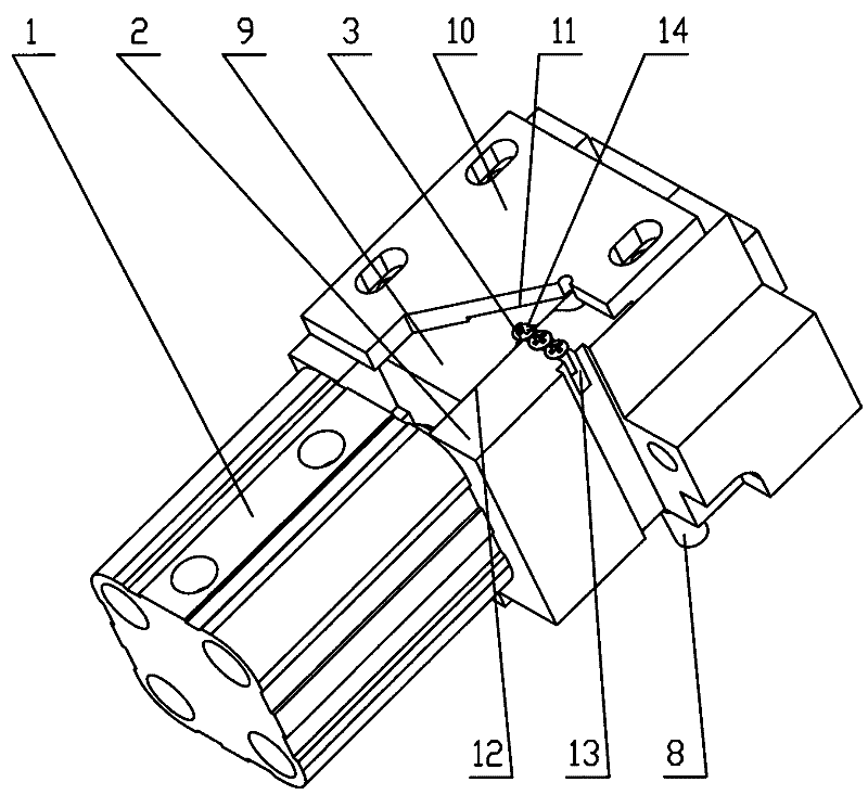 Bevel wedge type screw distributing mechanism