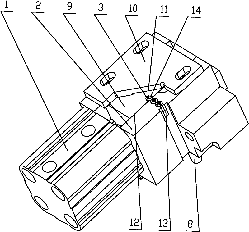 Bevel wedge type screw distributing mechanism