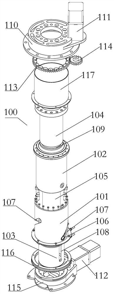 A device for exposing materials outside the cabin