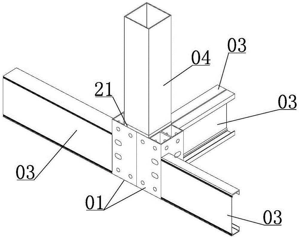 Building joint of modular house combining and splicing structure