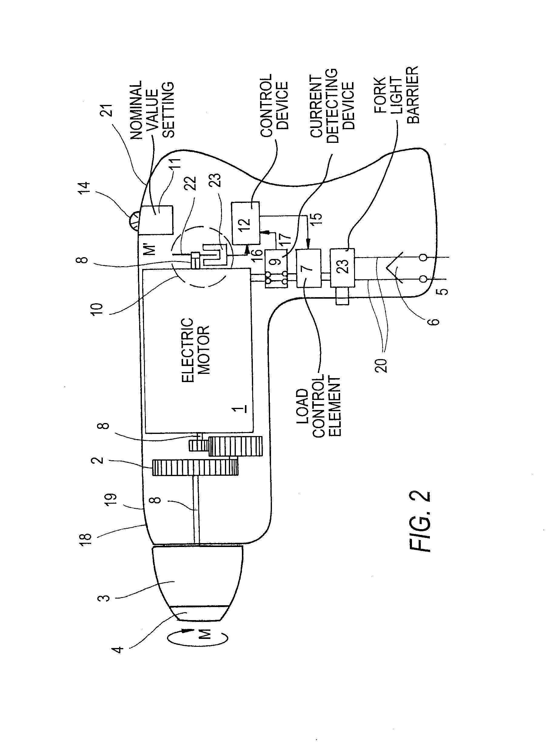 Torque limiting device for an electric motor