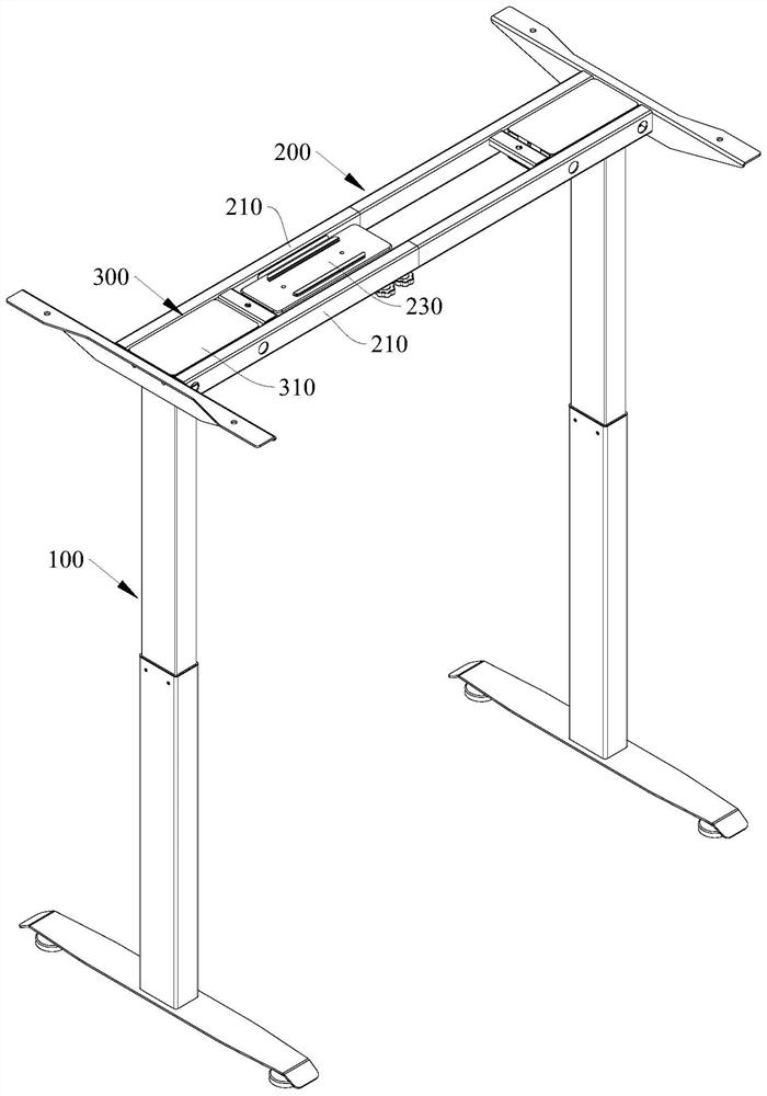 Lifting table frame