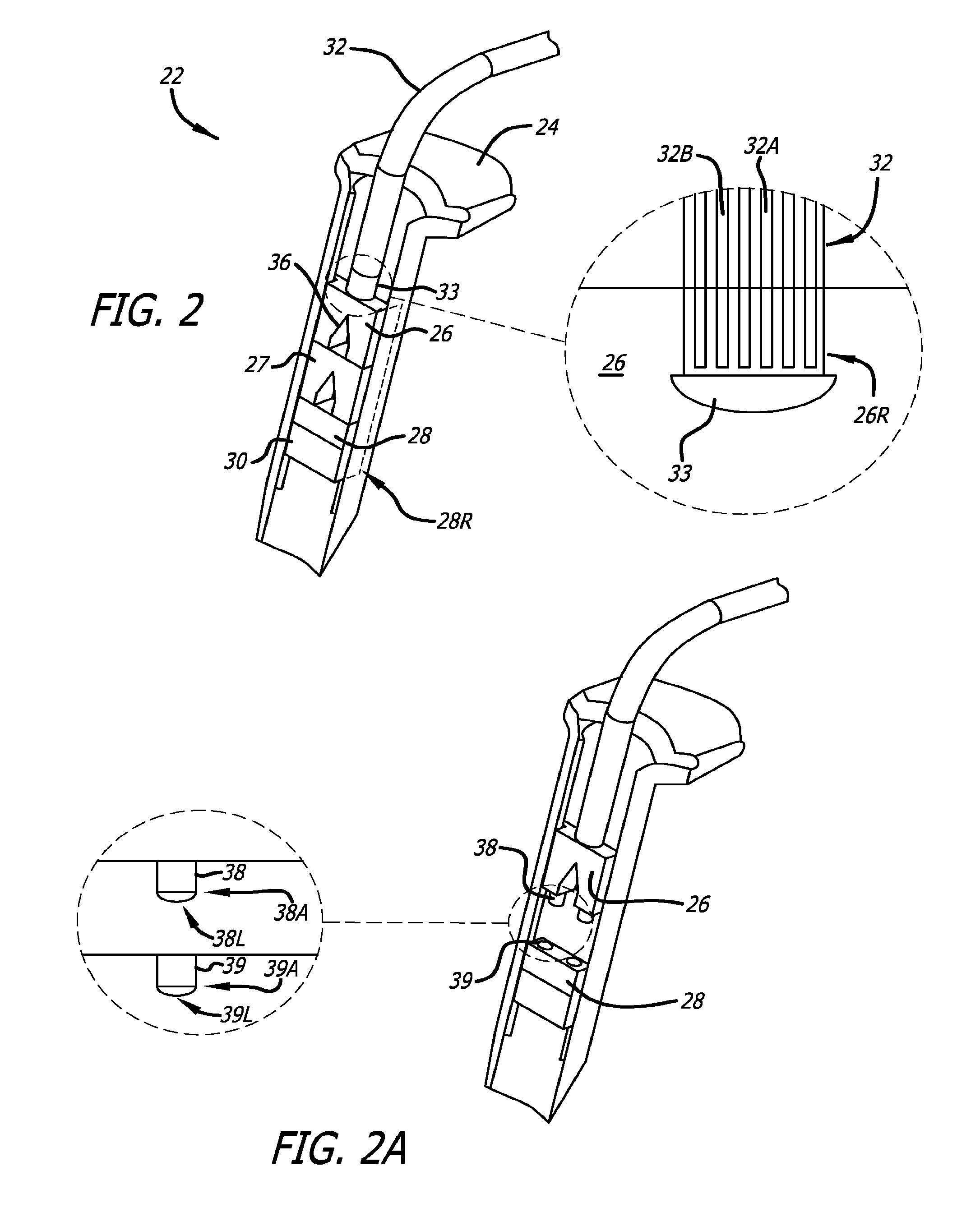 Blade insert illuminator