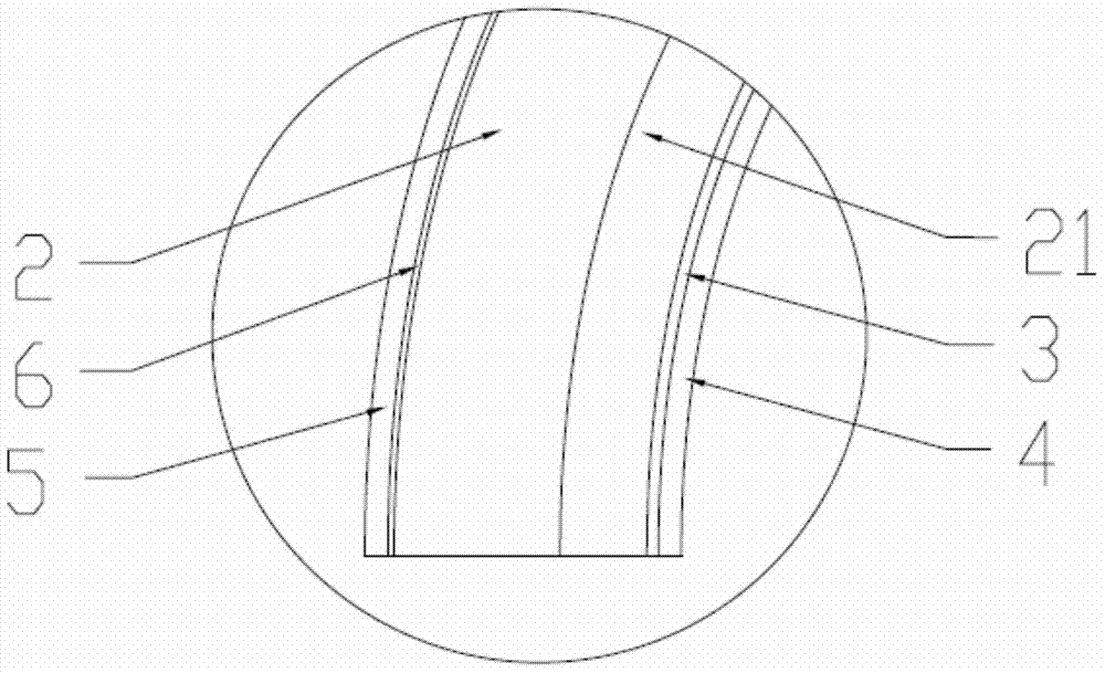 Curved screen protective film and manufacturing method thereof
