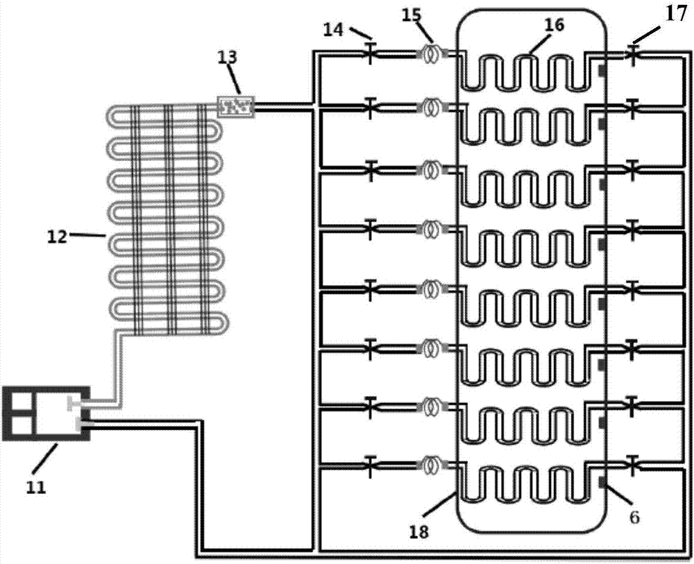 A smoke box with adjustable vertical temperature gradient and its working method
