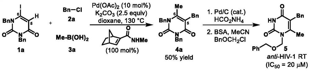 A method for preparing uracil and thymine derivatives