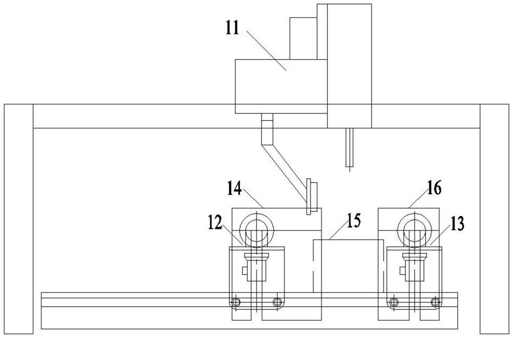 Flame cutting machine slag collecting device