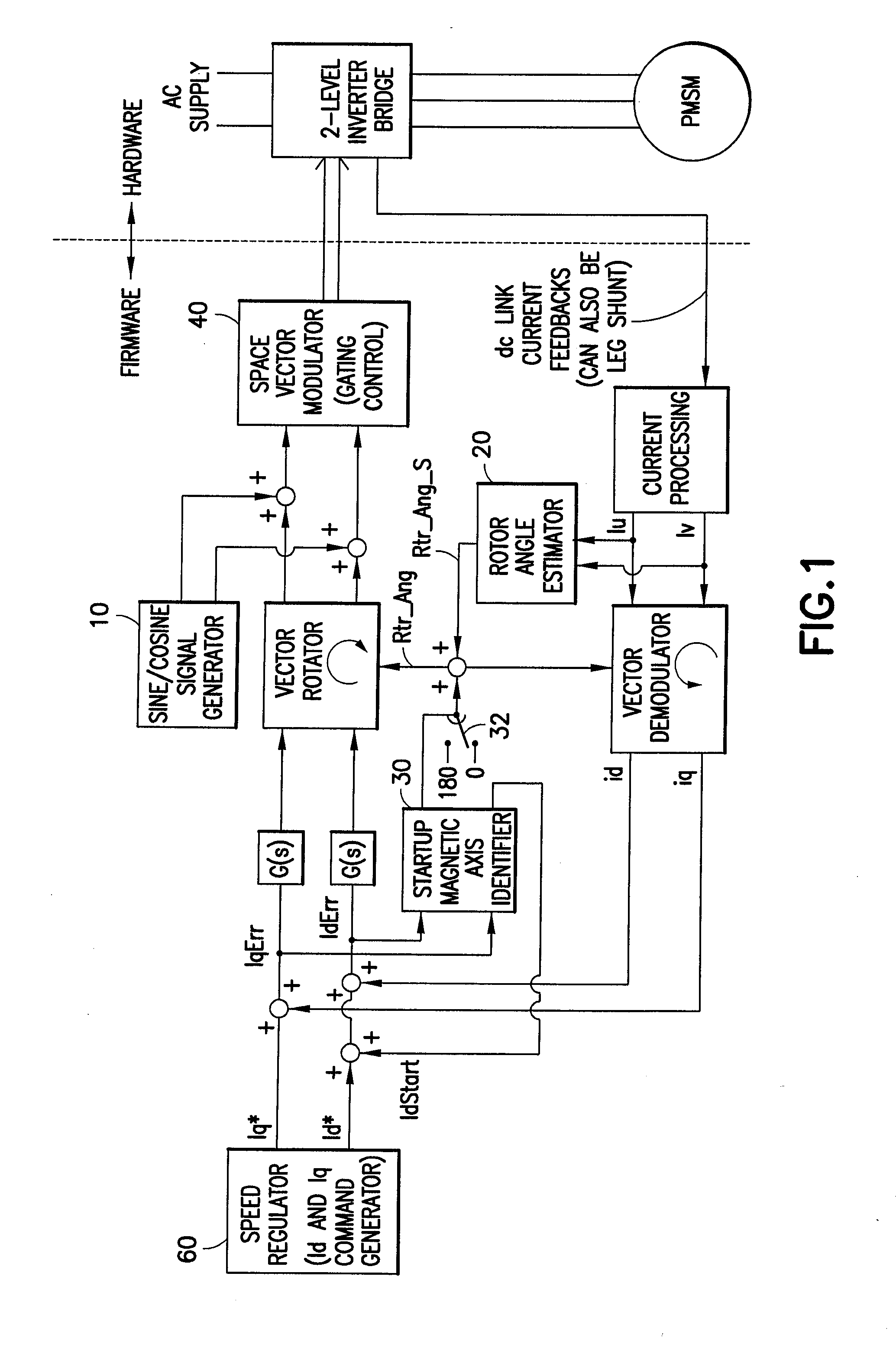 Signal conditioning apparatus and method for determination of permanent magnet motor rotor position