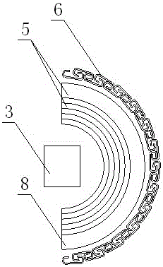 Foundation pit supporting structure for bridge main pier bearing platform on riverway abrupt slope bed rock and construction method of foundation pit supporting structure