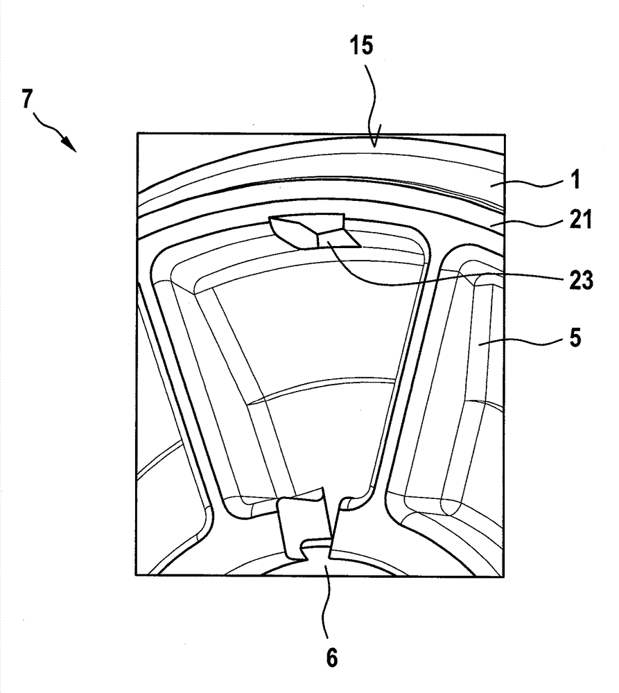 Housing of motor provided with pouring bearing and bearing cover