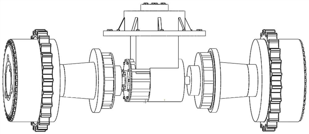 Motor drive axle of double-track vehicle