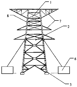 A corrosion-resistant assembly support mechanism system with tilting warning for power supply system