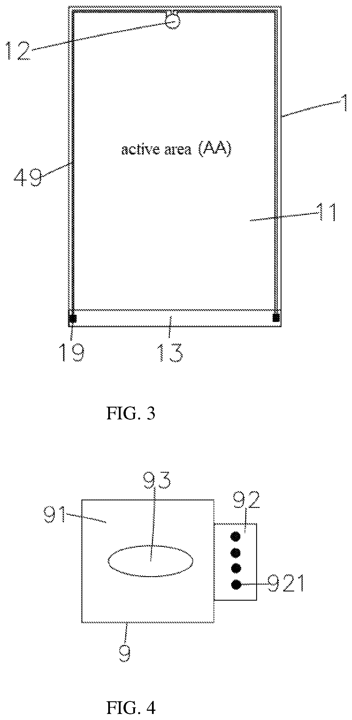 Organic light-emitting diode (OLED) display device including sensor disposed in groove of base substrate