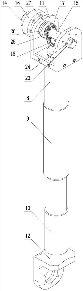 Length-adjustable lower limb exoskeleton mechanism